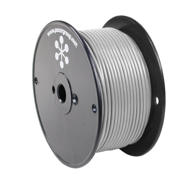 Primary Wire, Marine, 10 AWG, 1C C, Gray, PVC, Stranded, 600V, 250 ft.
